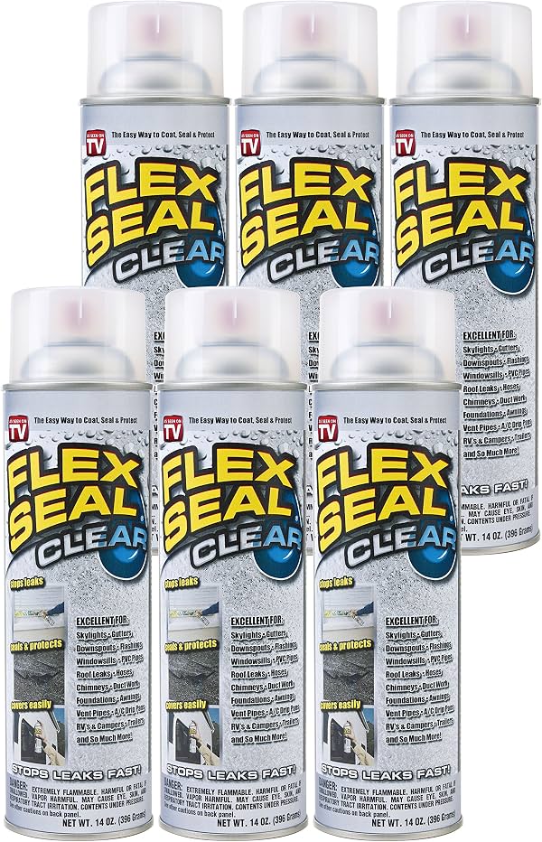 Flex Seal Transparente - 6 latas