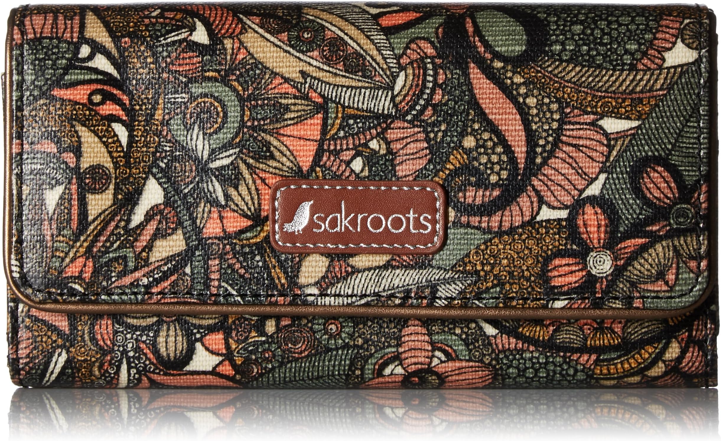 Sakroots Women's Megan Snap Trifold Wallet