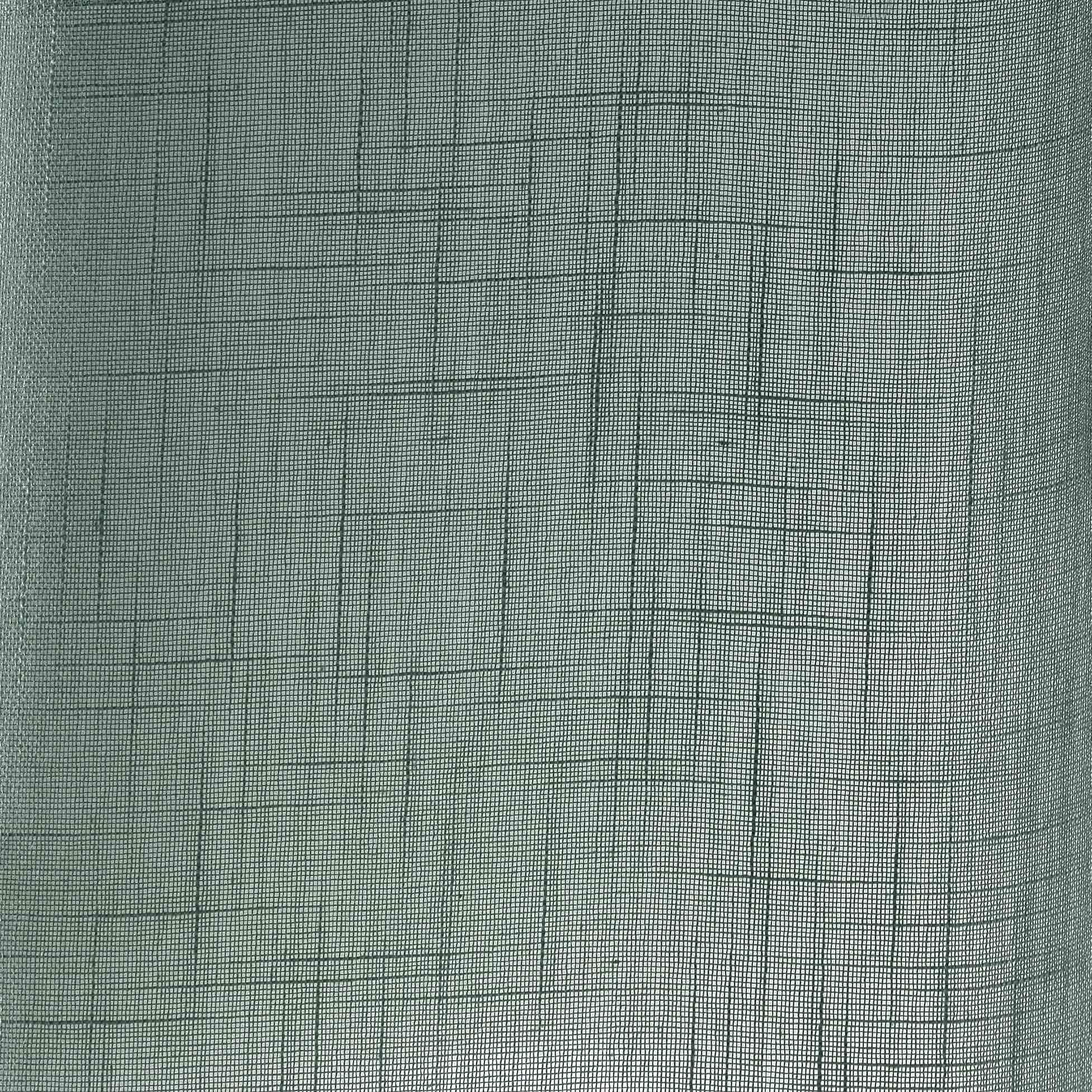 Douceur d'Intérieur, Zazy Net Curtain with Eyelets 140 x 240 cm Green Linen Effect Woven, Khaki, W 55.1" x L 110.2" (1 Panels) - Image 4