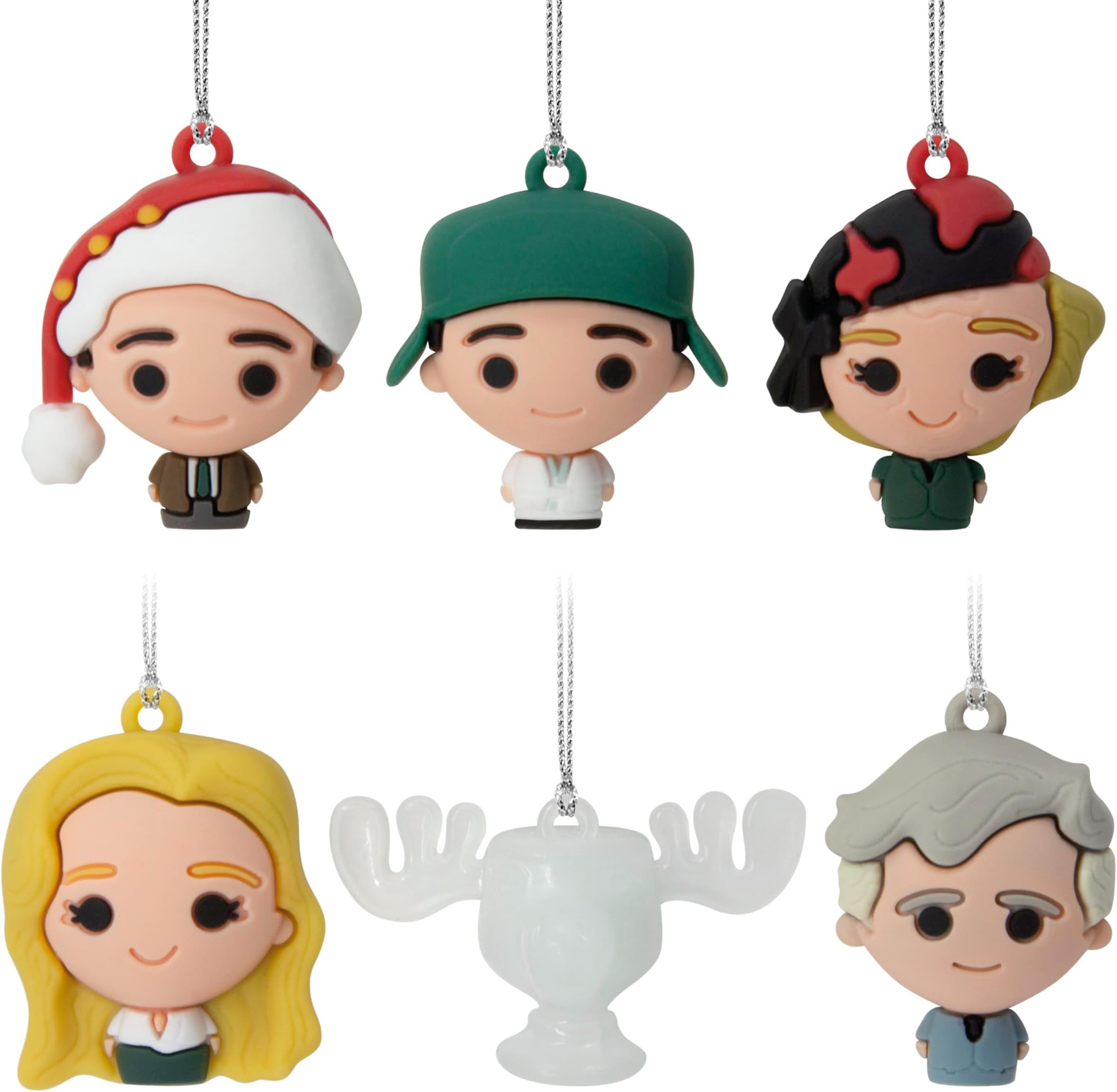 National Lampoon's Christmas Vacation Mini Christmas Ornaments, Shatterproof, Set of 6