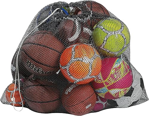 Bolsa de equipo de malla - 32" x 36" y 24" x 36" - Cierre de cordón ajustable y deslizante. Bolsa de malla perfecta para padres o entrenadores, por