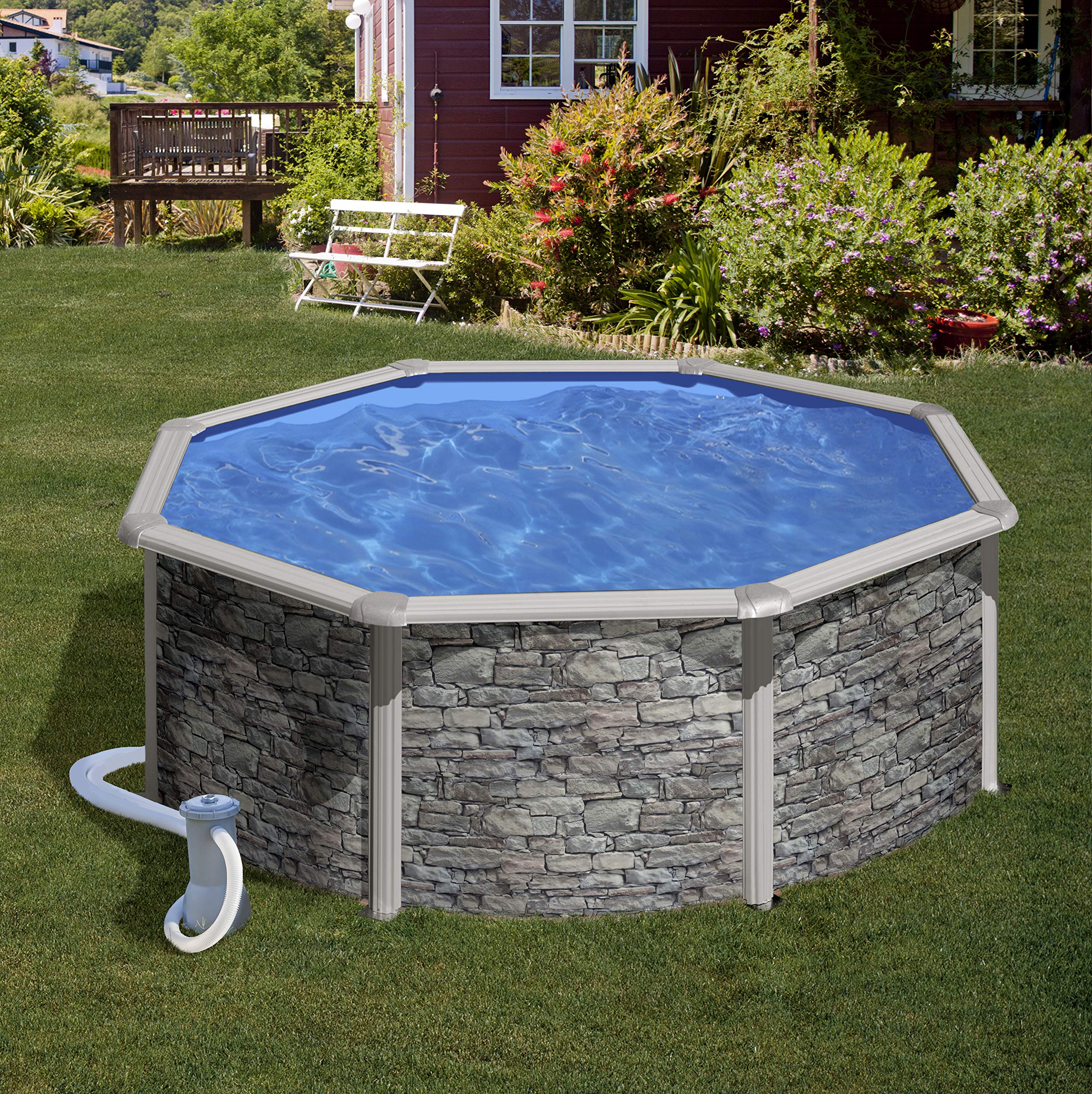 Gre CFAQ35 - Filtro de Cartucho Aqualoon 3.5 m³/h para Piscinas Elevadas. Filtración Eficiente y Reutilizable