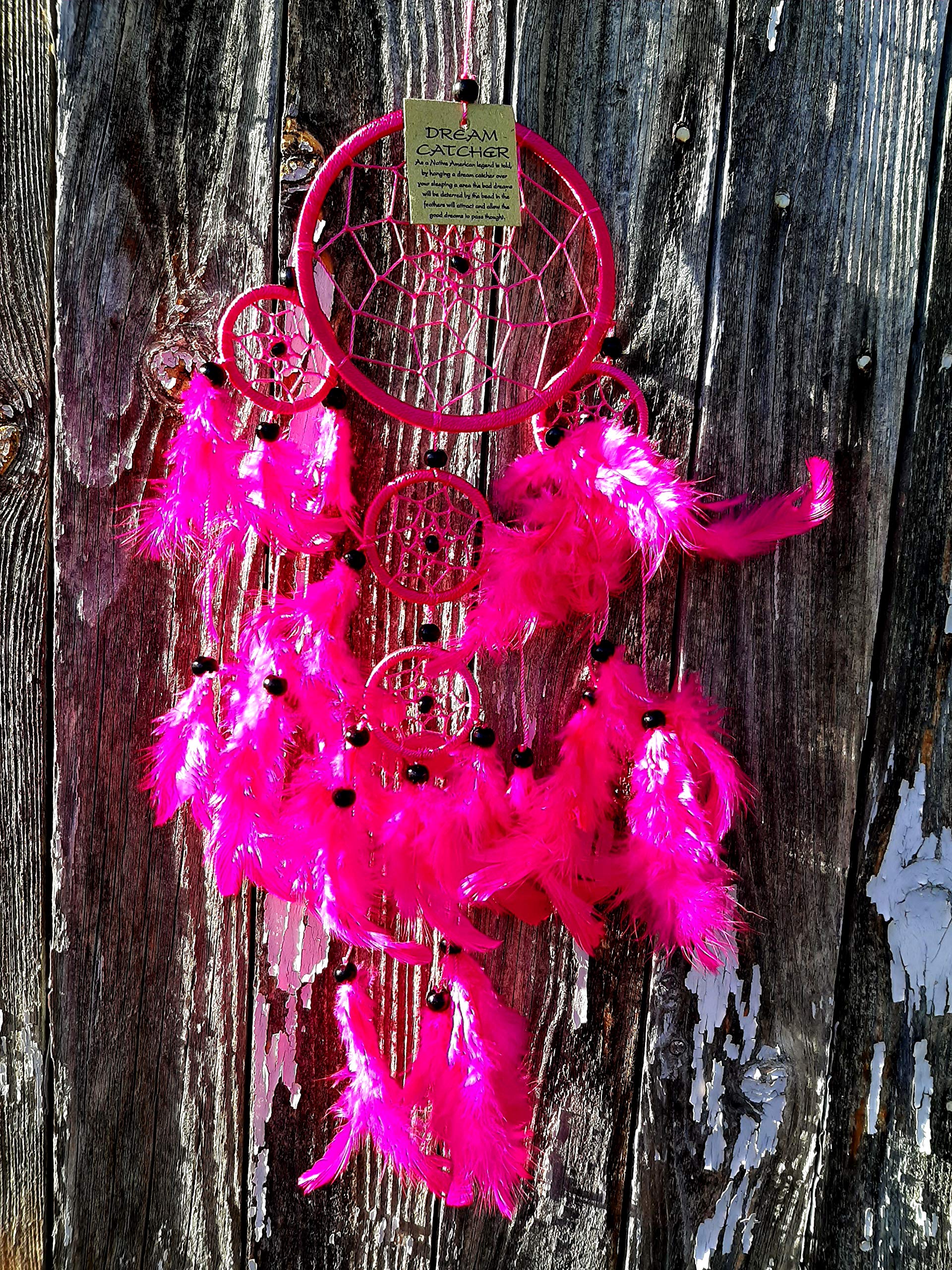 Catch Your Dreams Dream Catcher Pink Seeker Trap Dreams Nightmare