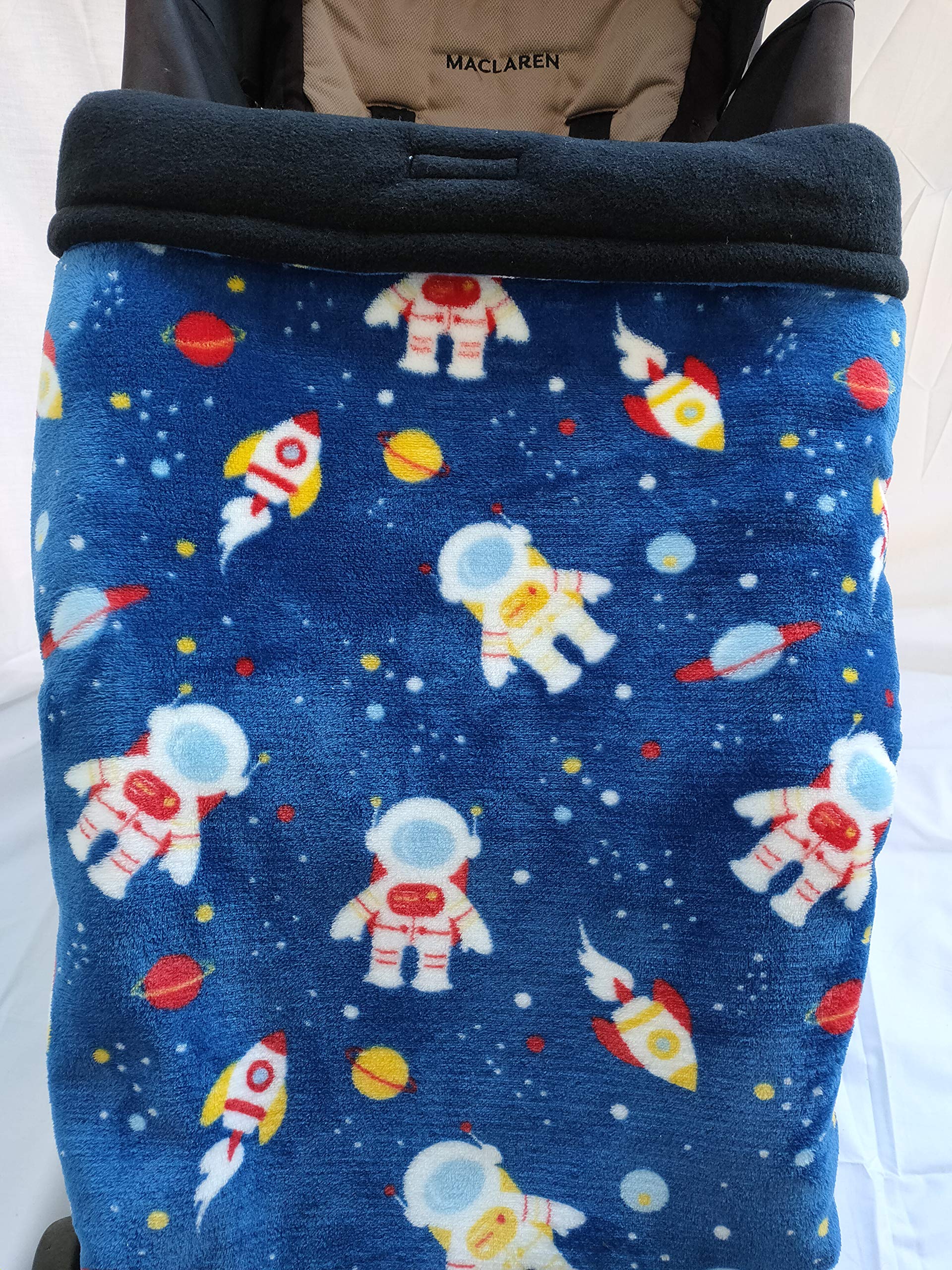 MOON-BEBE Manta Saco cubre pies Universal para Silla de Paseo y Cochecito y porta bebe (BLUE)