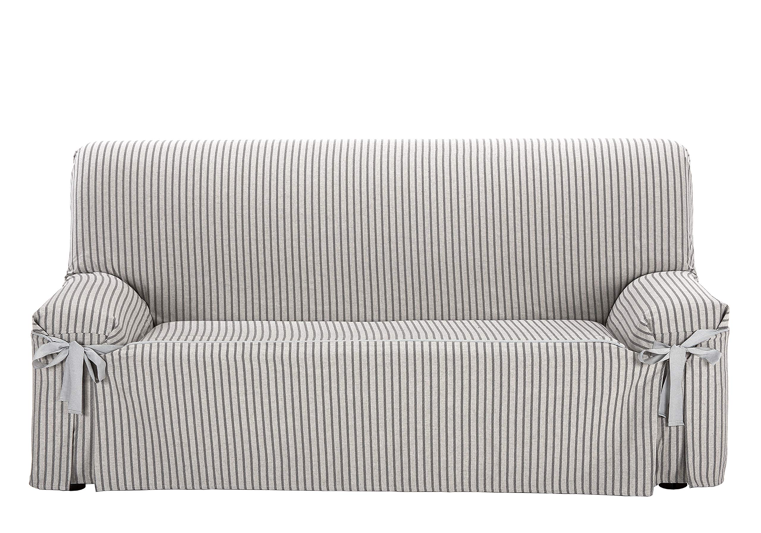 Martina Home Milan Funda Sofa Lazos, Gris, 4 plazas