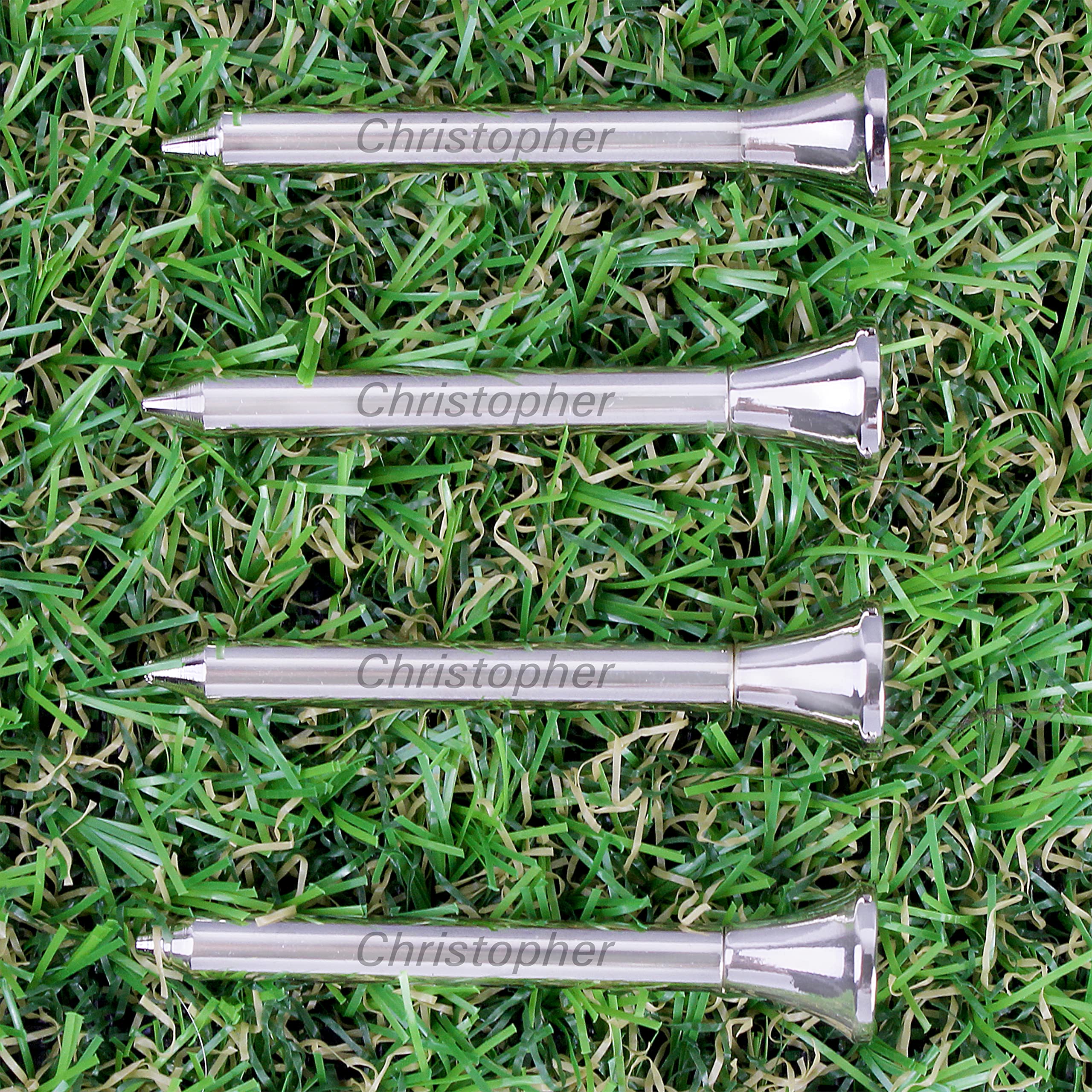 Personalised MementoCustom Personalised Pack of 4 Golf Tees. Laser Engraved Great for Golfers.