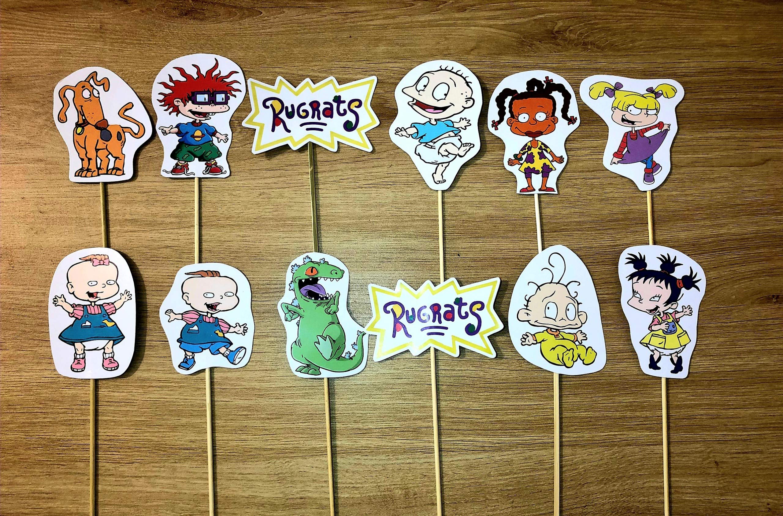 Buy 12pcs Rugrats Cake Toppers Cupcake Supplies Decorations for Shower