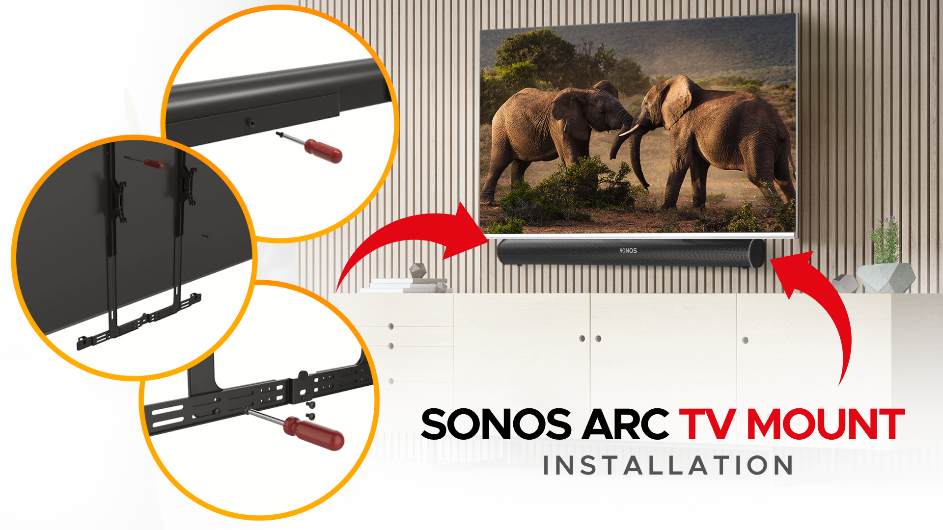 Amazon.com: Sound bass Arc TV Mount, Black, Compatible with Sonos