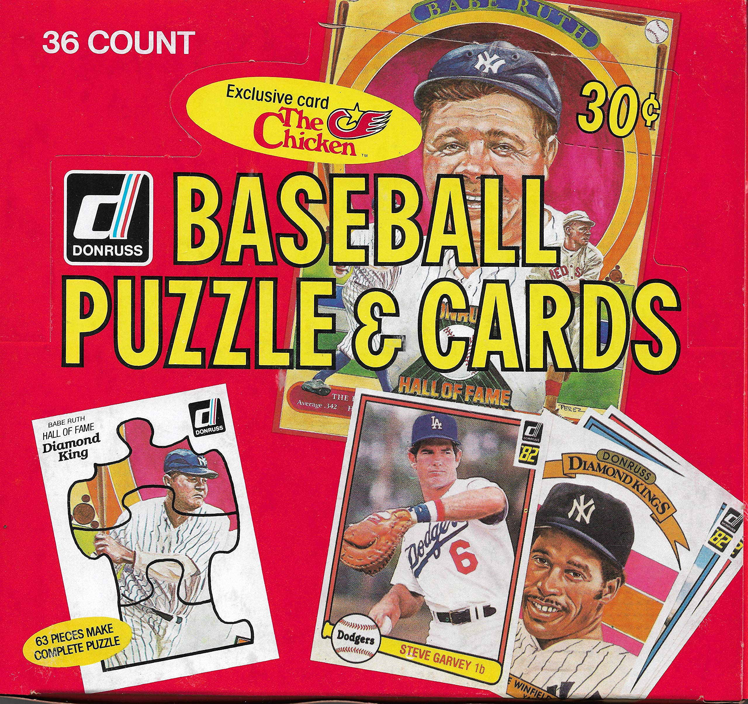 Baseball Box 36 Sealed Packs Cal Ripken Jr rookie