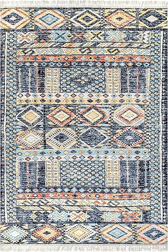 Miniatura 3 de nuLOOM Taliyah Bohemian Fringe IndoorOutdoor Area Rug, 5' x 8', Multi