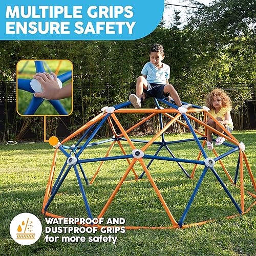 Miniatura 6 de Big Sky Domo Climber Jungle Gym de varios tamaños para uso en exteriores o interiores con luces LED solares y agarres de escalada, perfecto para