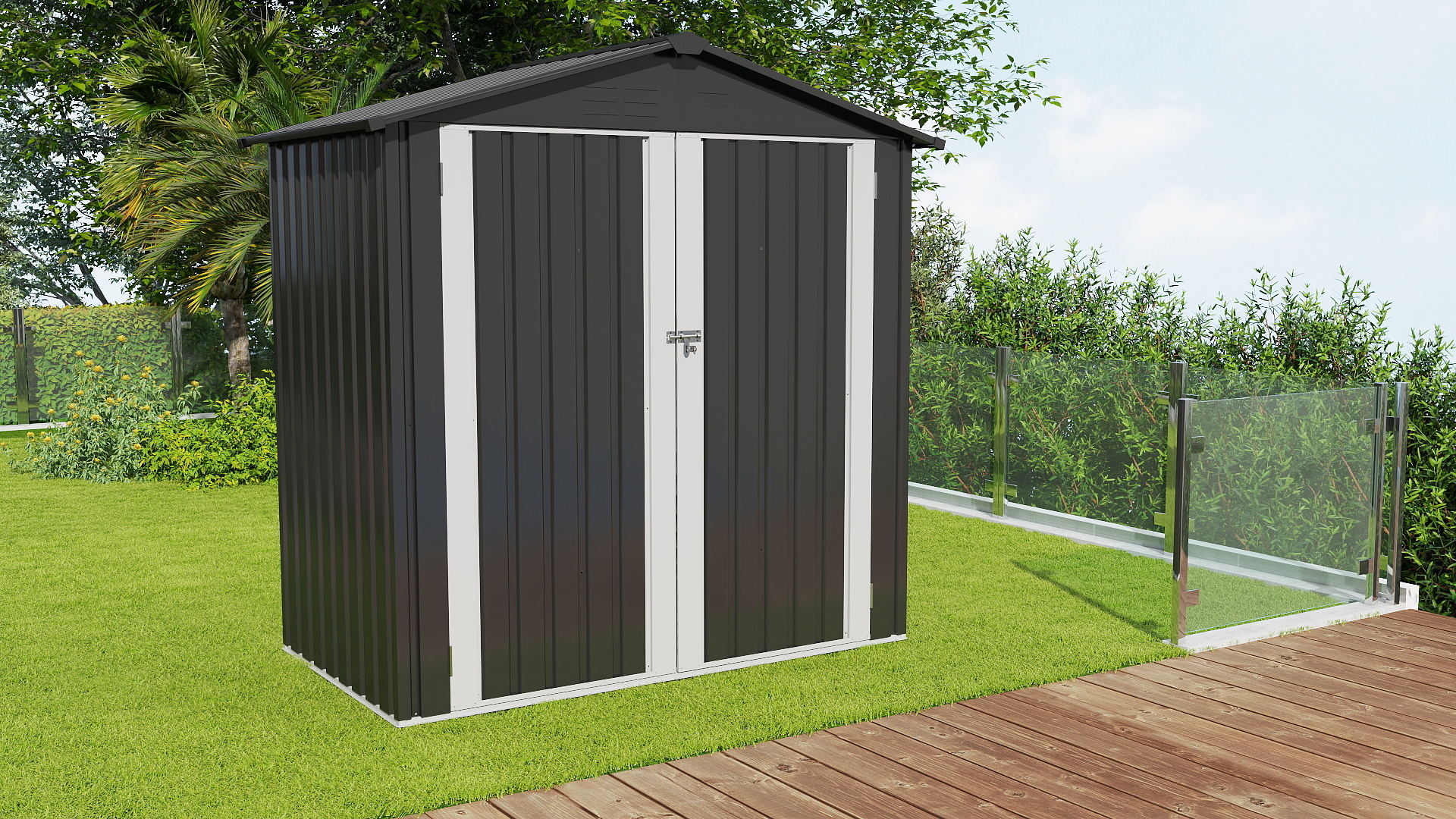 Amazon.com : DWVO 6x4ft Storage Shed for Outdoors, Metal Sturdy