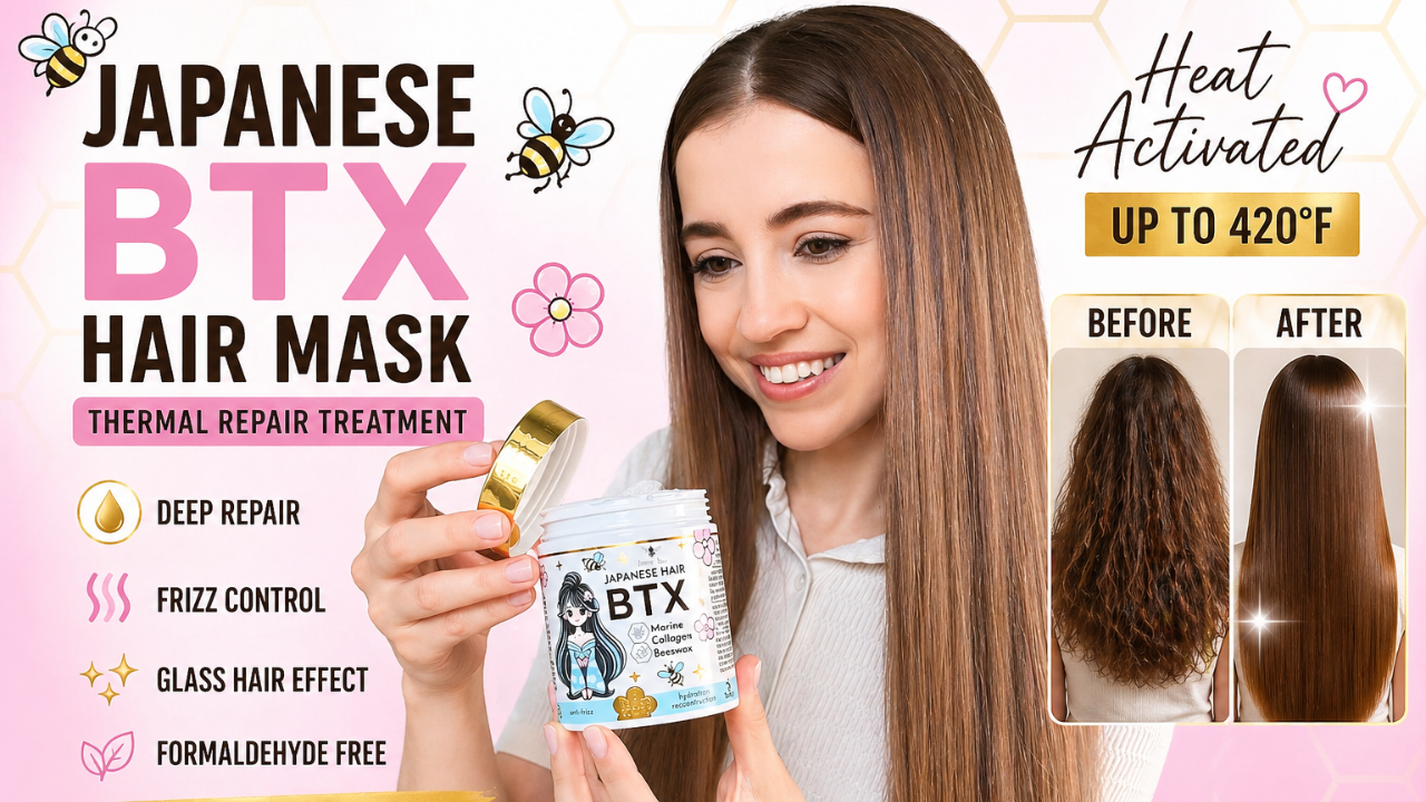 Amazon.com: Jumybee Japanese BTX Hair Mask for Damaged Hair B-TOX