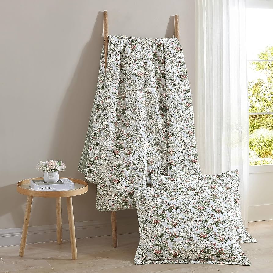 Amazon|Laura Ashley - ツインキルトセット リバーシブルコットン寝具 Amazon|Laura Ashley - ツインキルトセット リバーシブルコットン寝具