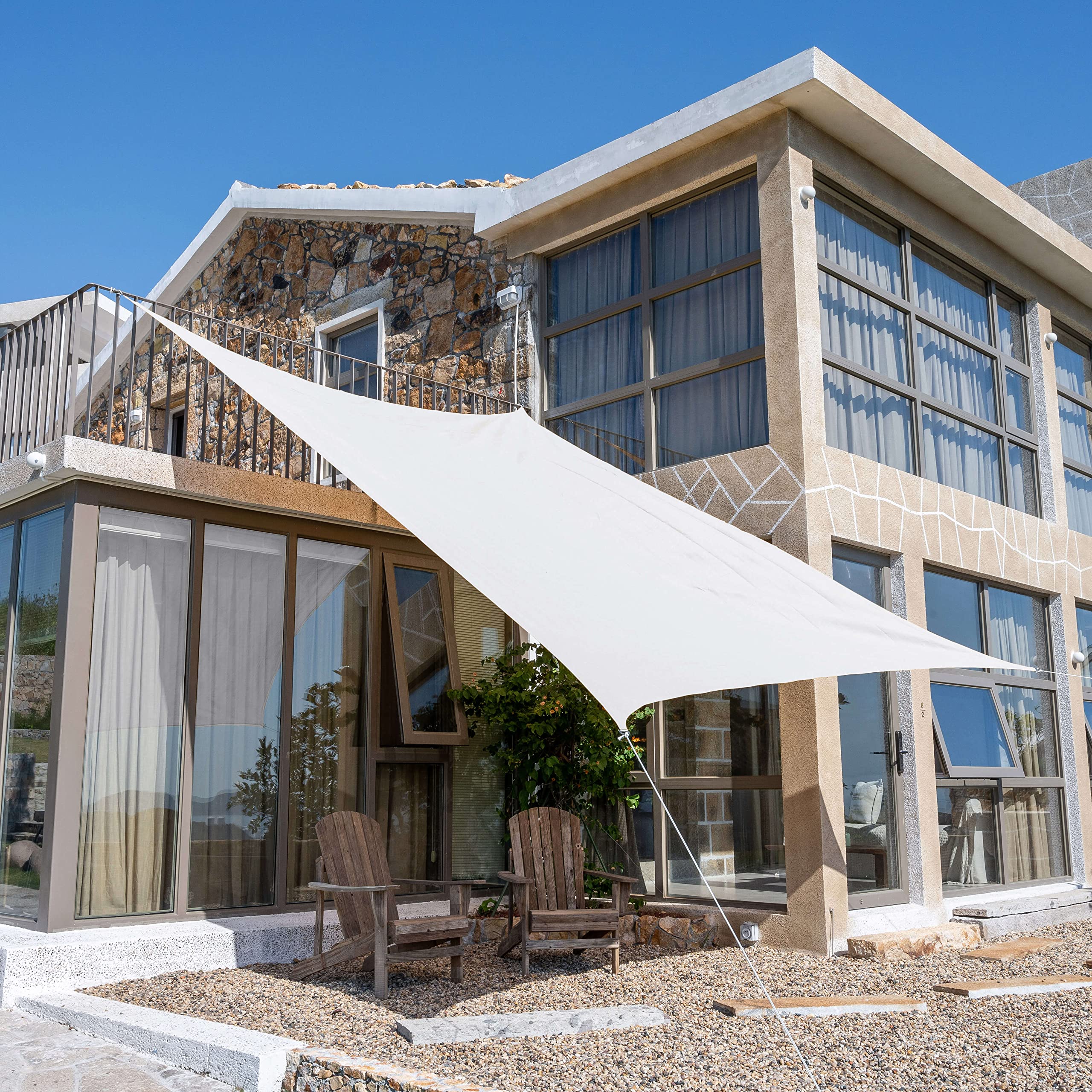 Tronssien Rectangle 12'x16' Sun Shade Sail,95% UV Blockage Canopy Awning for Outdoor Patio and Garden, Yard Activities