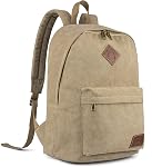 Canvas School Laptop Backpack, Durable Rucksack, Travel Notebook Bag, for Men Women