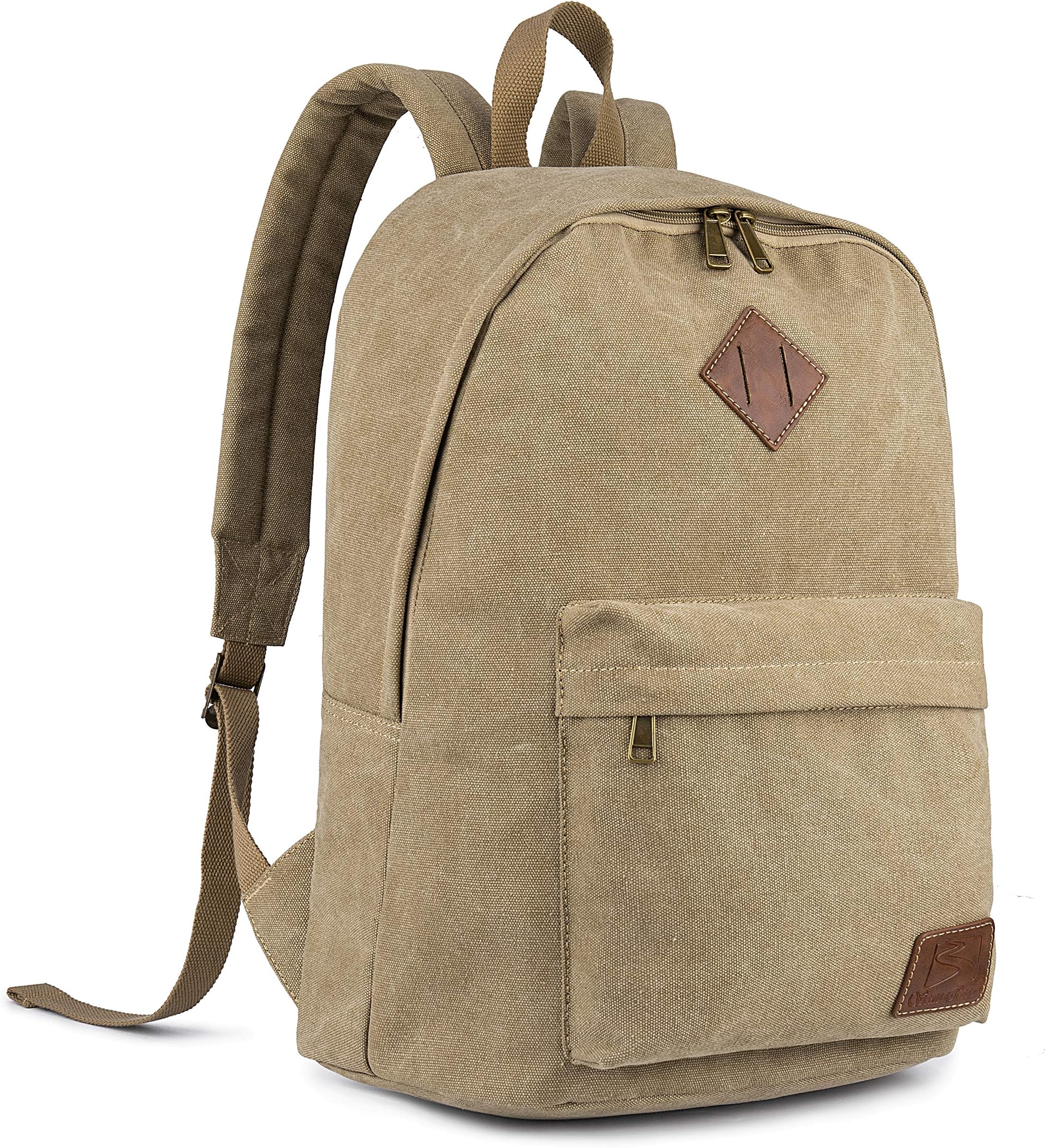 Canvas Vintage Backpack Lightweight Travel Daypack Laptop Backpack College Student Rucksack for Men Women