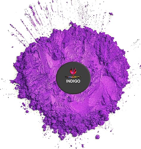 Miniatura 2 de Polvo de mica morado índigo para resina epoxi, 1.98 oz2 onzas, tarro  TECHAROOZ - Polvo de pigmento de color de resina de 2 tonos para brillo de