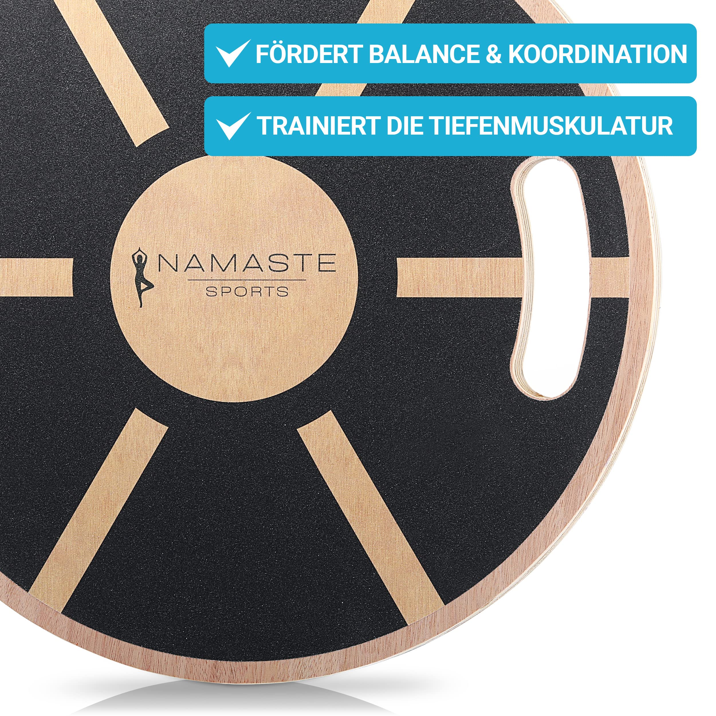 Balance Board - Rutschfester Gleichgewichtstrainer zur Verbesserung der Balance I Wackelbrett für Ganzkörpertraining I Balance Board für Erwachsene, Jugendliche & Kinder