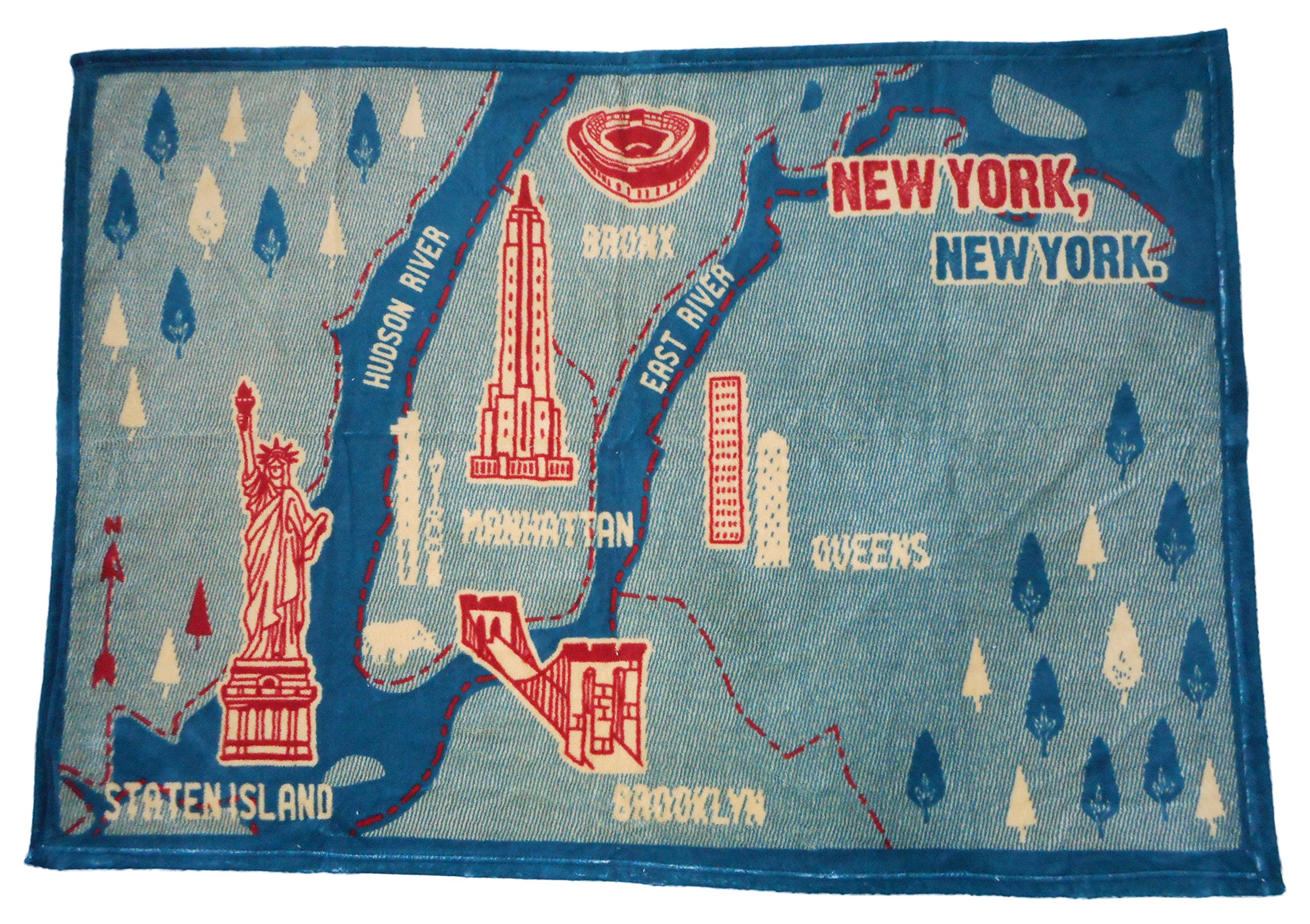 SPICE(スパイス) トラベルブランケット NYC Map SHLG2510E