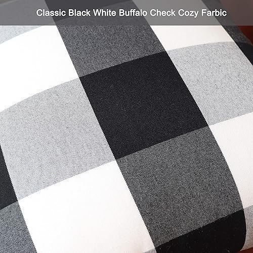 Miniatura 4 de NAVIBULE Juego de 2 fundas de almohada a cuadros de búfalo de 18 x 18 pulgadas, fundas decorativas para exteriores, para sofá, cama, hogar de