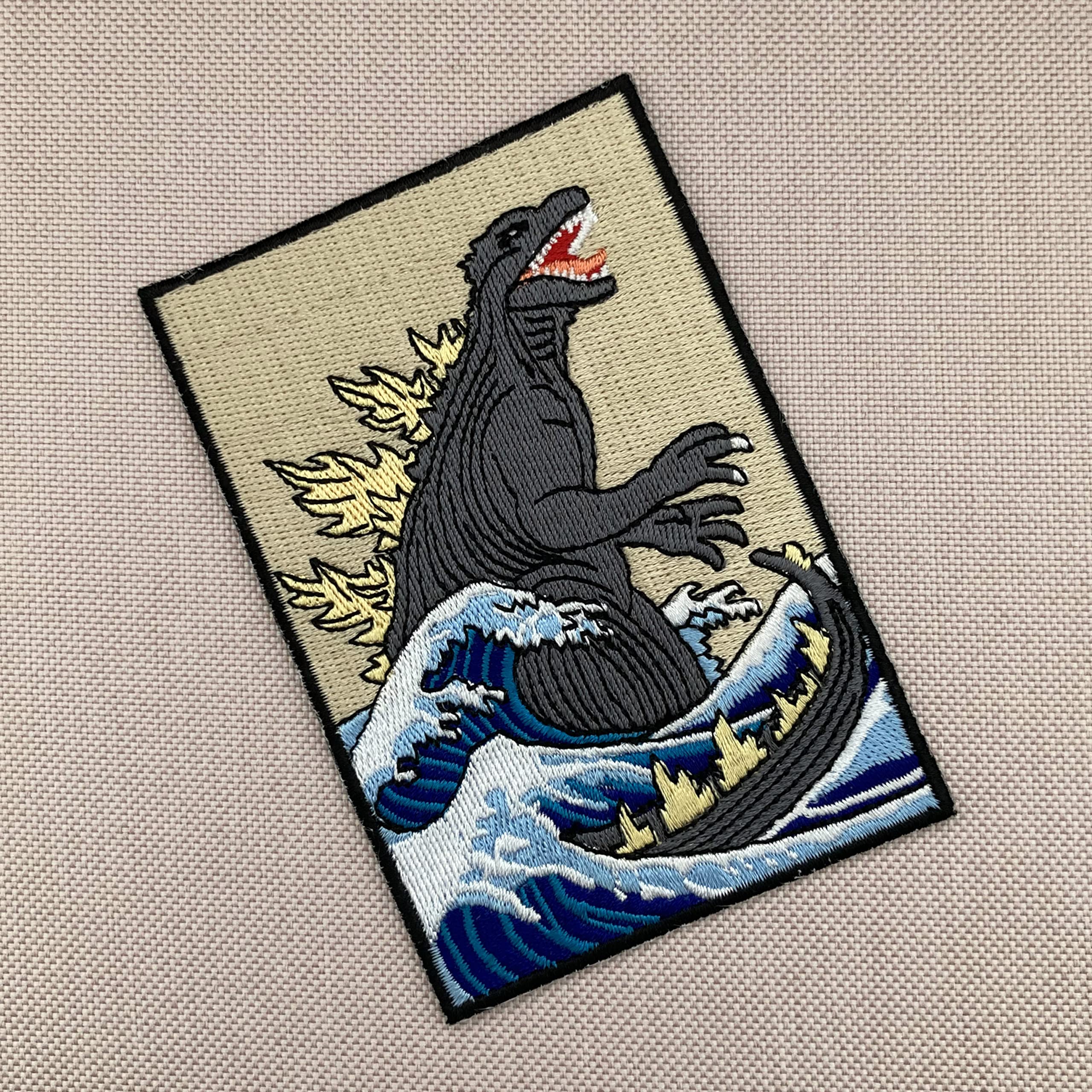 Patch Urbanski La Grande Vague De Kanagawa Patch Thermocollant 7,6 X 8