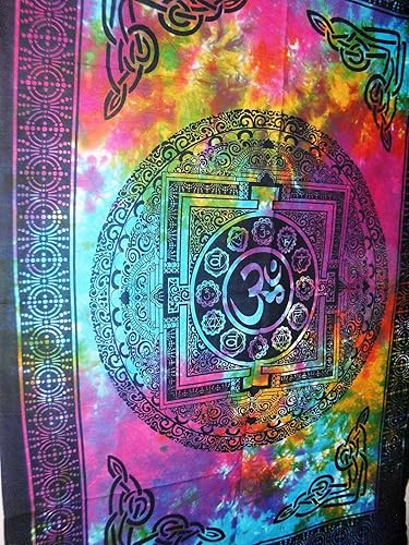 Miniatura 4 de Traditional Jaipur Om - Póster artístico para pared, tapiz hippie, decoración de dormitorio indio, arte de pared bohemio, colgante de pared, tamaño