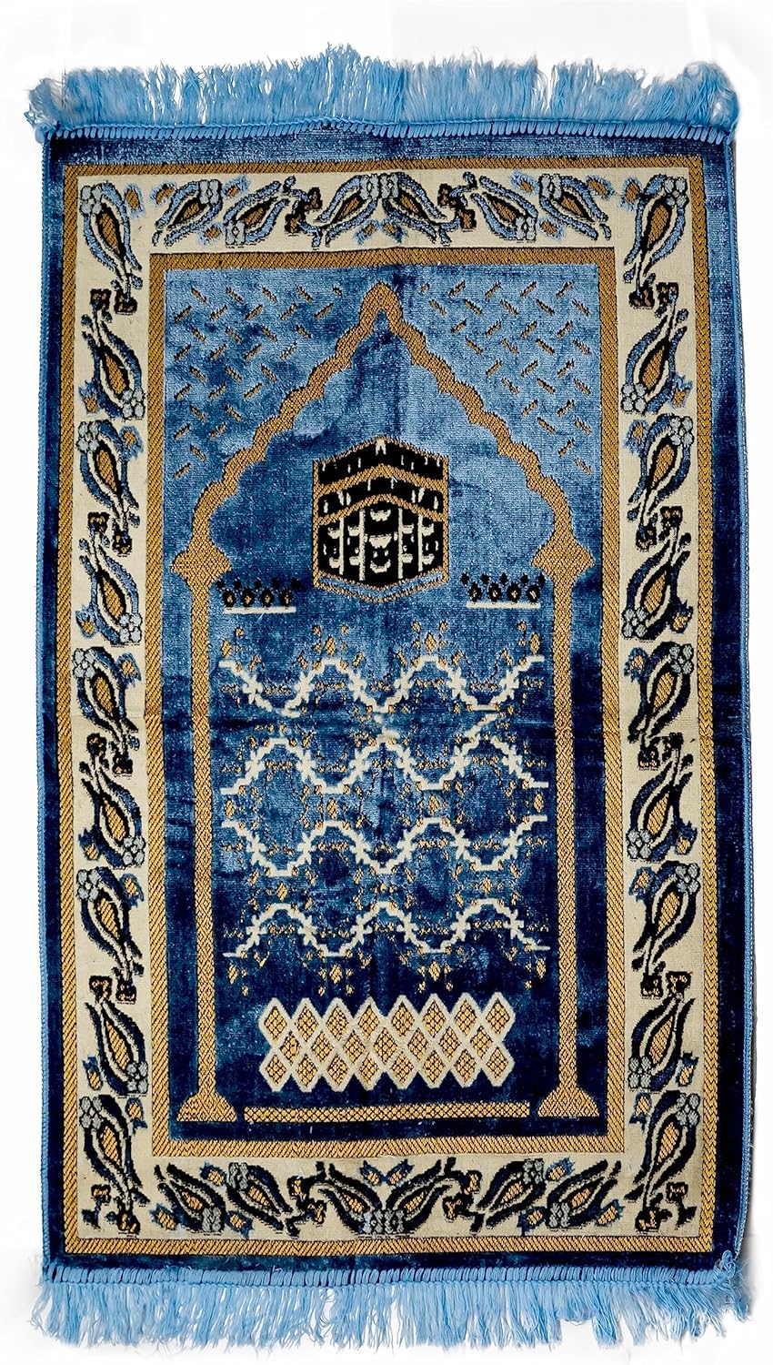 Gogo Shallow Turkish Prayer Mat Muslim Prayer Rug, Sajadah Muslim