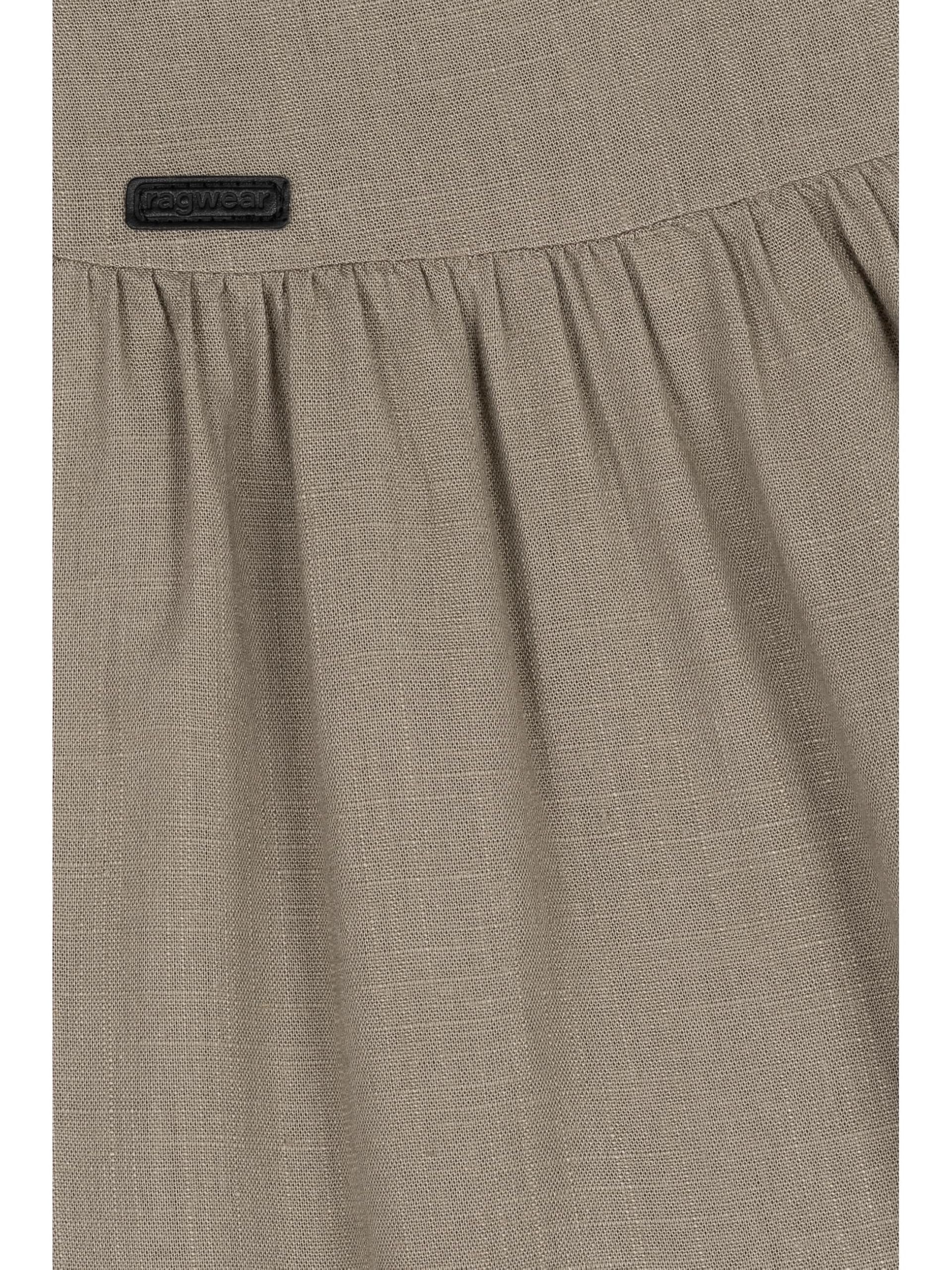 Ragwear Damen Sommerkleid leichtes Leinenkleid kurz mit 3/4-Ärmeln Almu YOUMODO XS-XXL