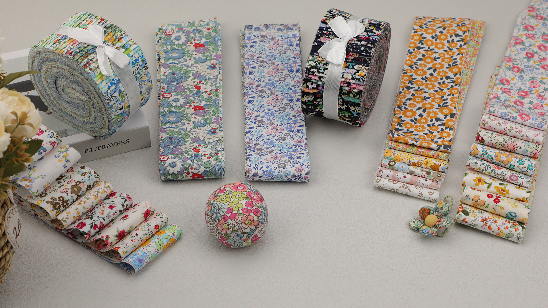Jelly Roll stoffen strips voor quilten, perfecte quiltstof voor naaien, Jelly Roll voor scrapbooking, decor, vloerkleed, 40 strips geassorteerde bundel - België