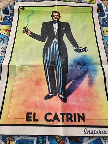 Miniatura 3 de Delantales de lotería mexicana Mandil divertidos para hombre y mujer, delantal para parrilla de barbacoa, delantal de cocina maestro de cocina para