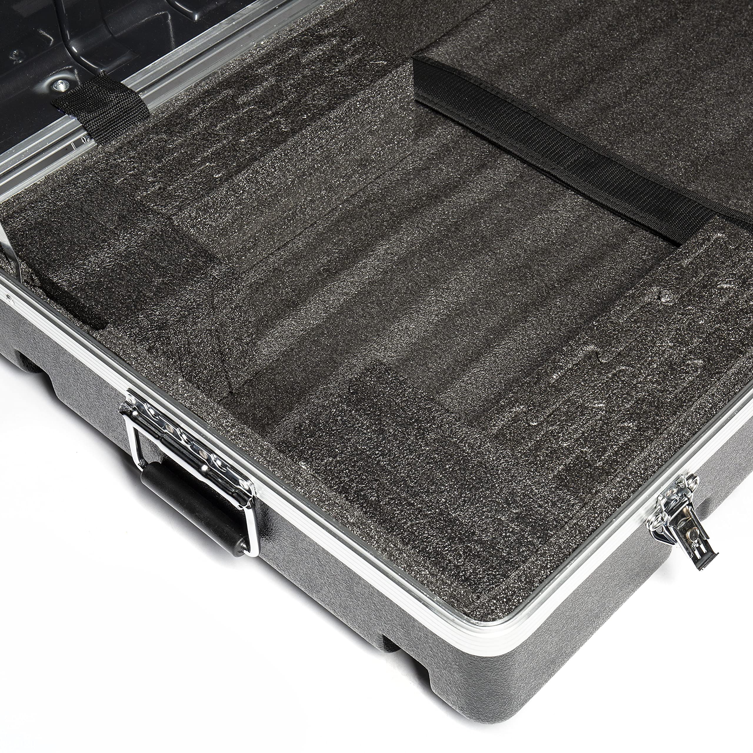 Music Store ABS Keyboard Case 88, Universal, Schwarz, ABS Plastik, 11kg, Schaumstoff-Polsterung, Rollen, Klappgriffe, Schnappverschluss, Innenmaße 149x42x13cm, geeignet für 88-Tasten Keyboards