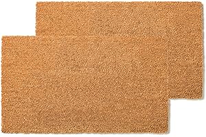 Coco Coir Door Mat 2-Pack: Ultimate Crafting Blank Canvas for Personalized Home Decor