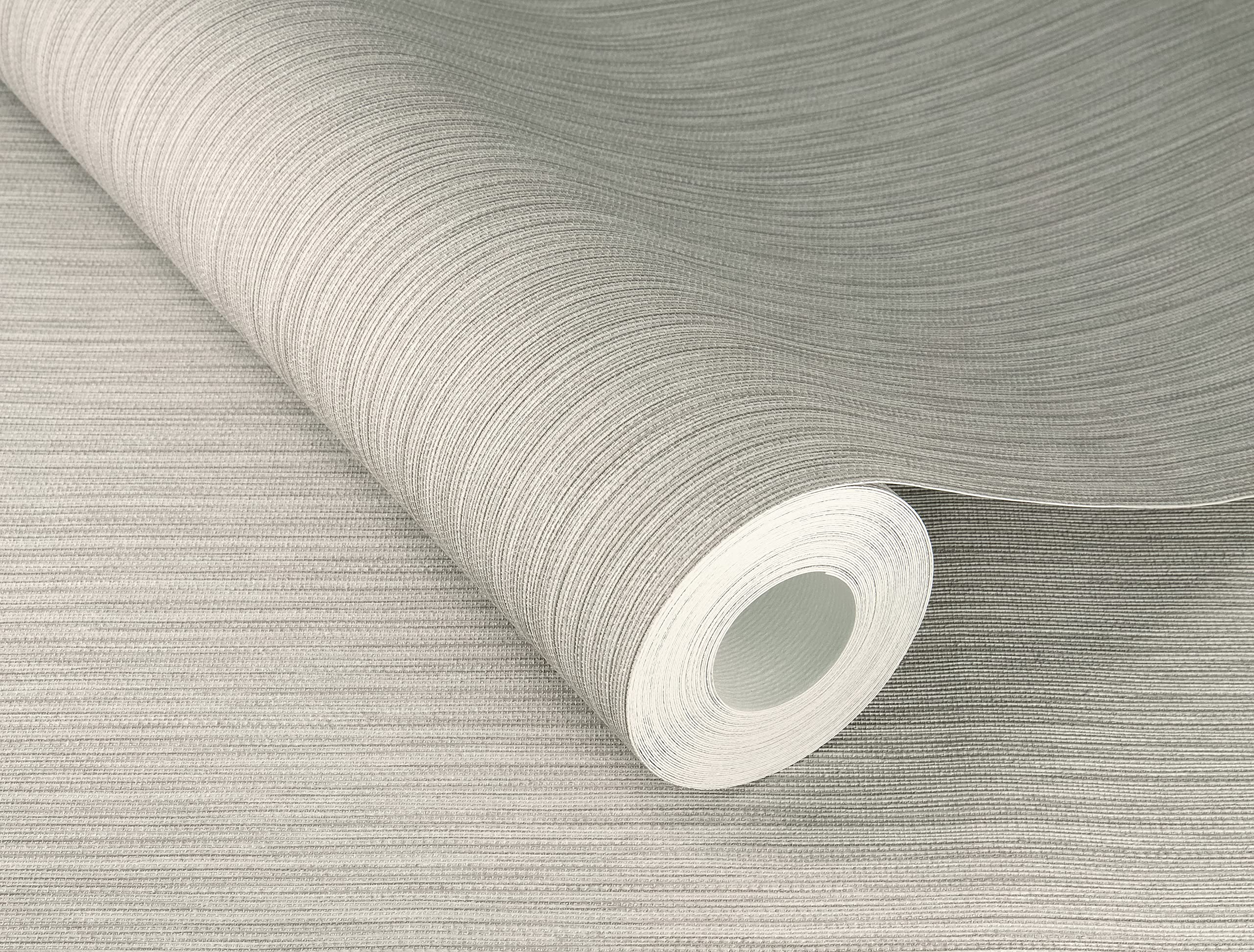 Rasch Lightgrey Curiosity Collection 537680 Non-Woven Wallpaper With Fine Line Structure 10.05 M X 0.53 M Light Grey