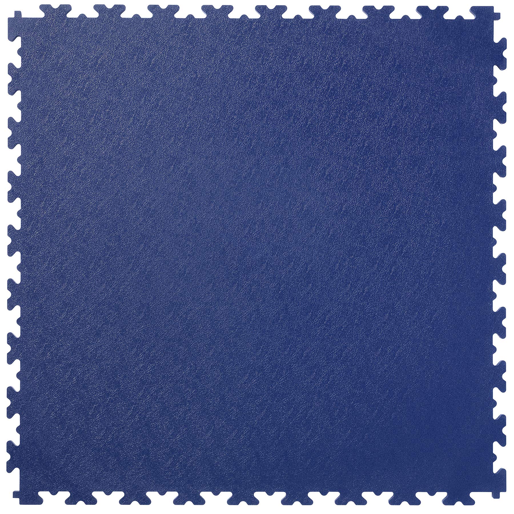 Heavy Duty Garage Flooring - 4 Tiles of PVC Interlocking Floor Tile, Gym Matting (497 x 497 x 7mm) (Blue)