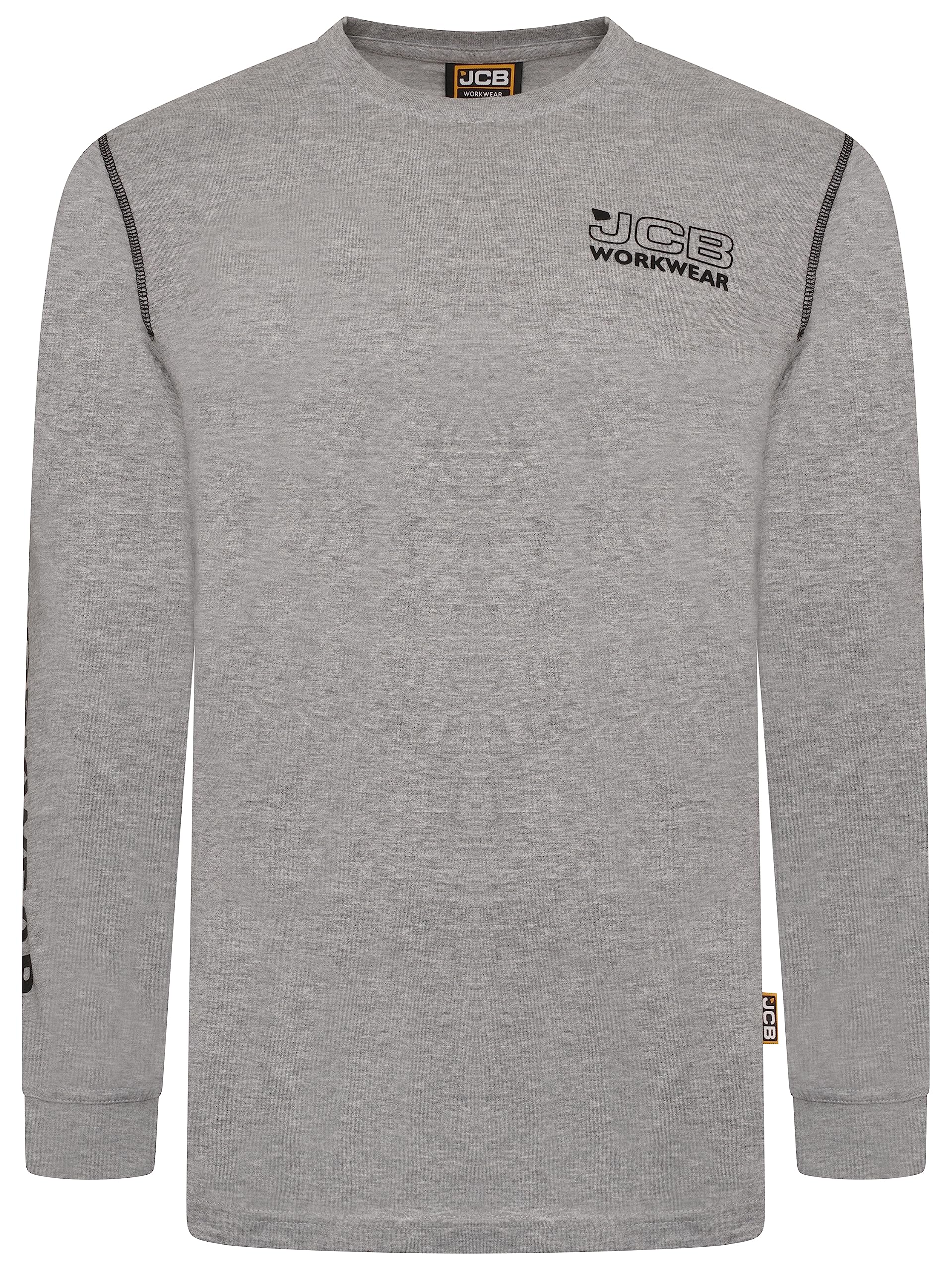 Jcb Men's Grey Workwear Banner L/S S