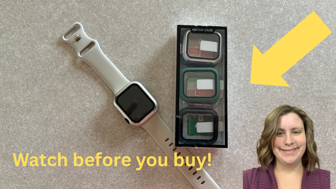 Watch My review on Apple Watch cover on Amazon Live
