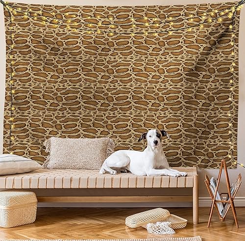 Miniatura 46 de Lunarable Tapiz de girasol tamaño Queen, ramo de ilustraciones inspiradas en la naturaleza abstracta composición retro, colcha colgante de pared,