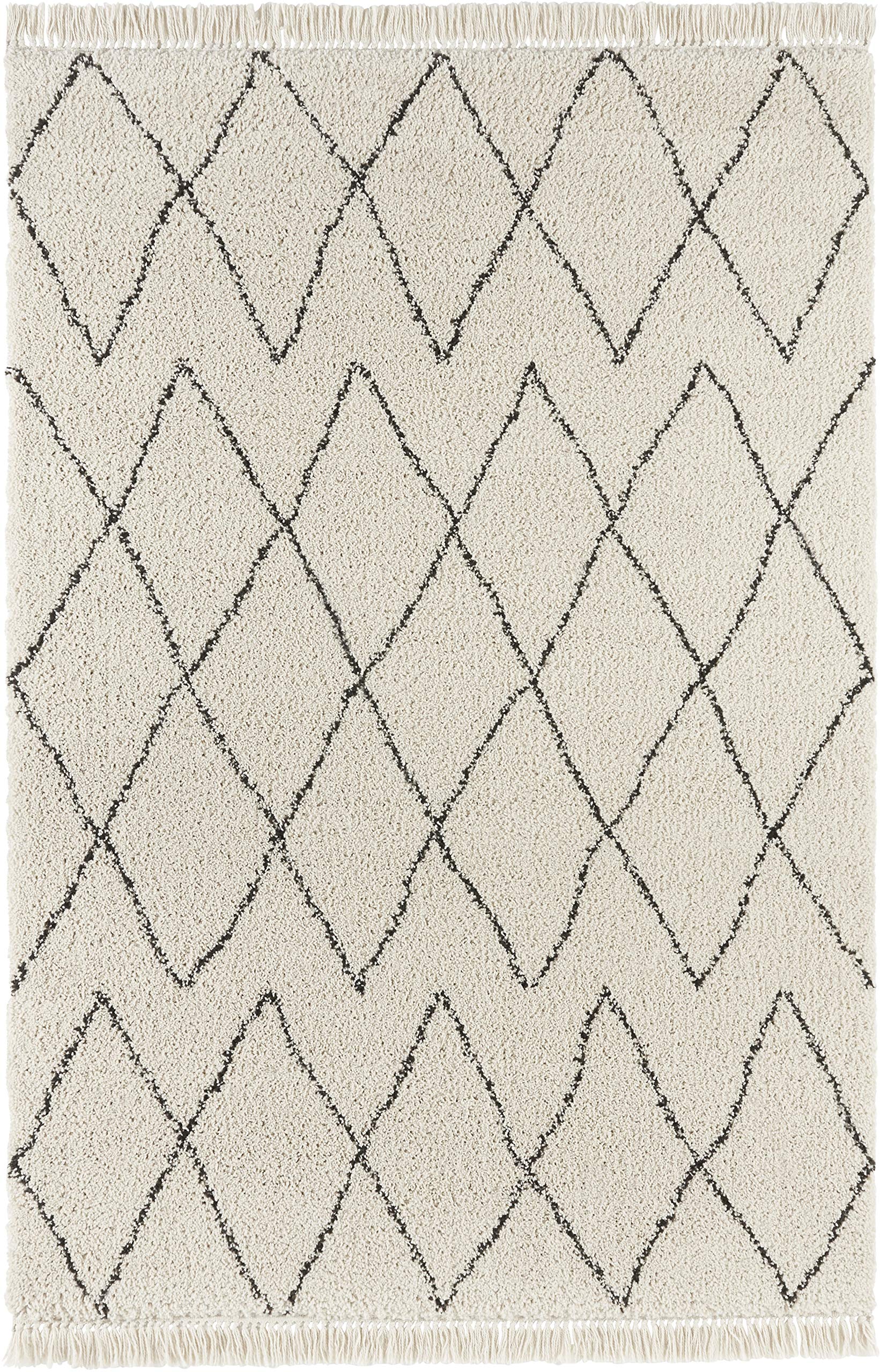 Tapis de jade à poils longs doux et lavable pour couloir