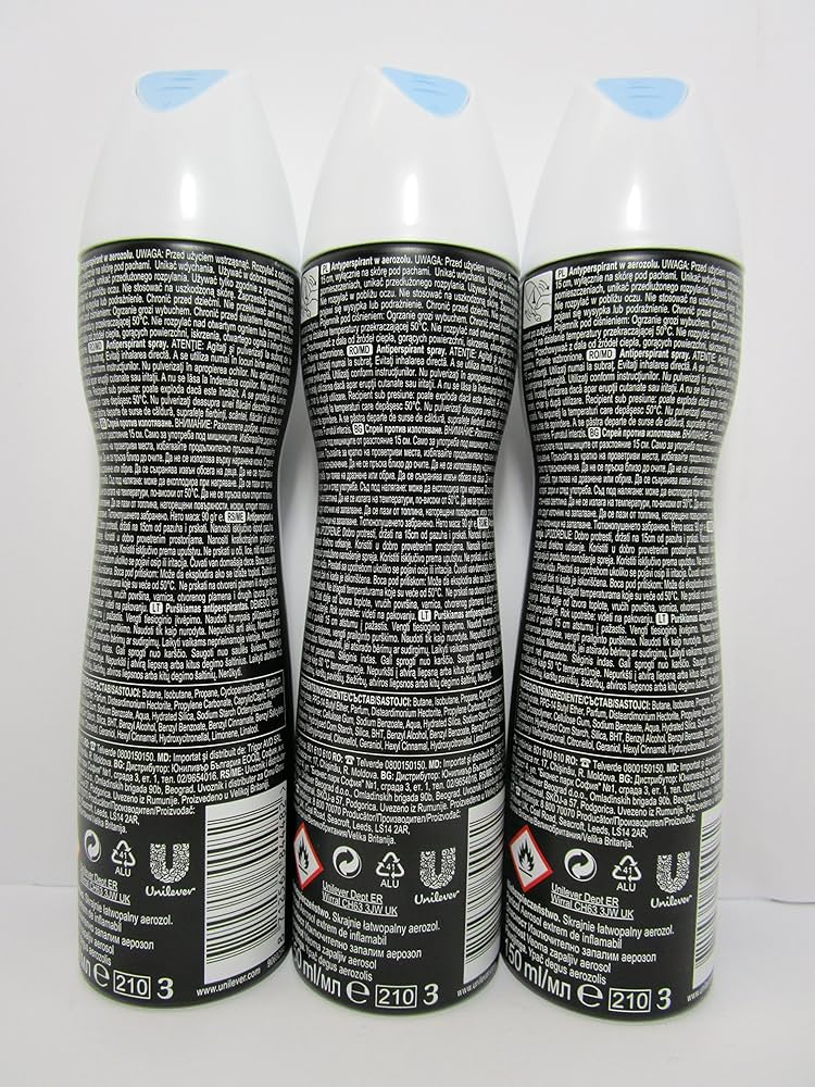 Amazon.com : Set of 3 Rexona Invisible Aqua Deodorant
