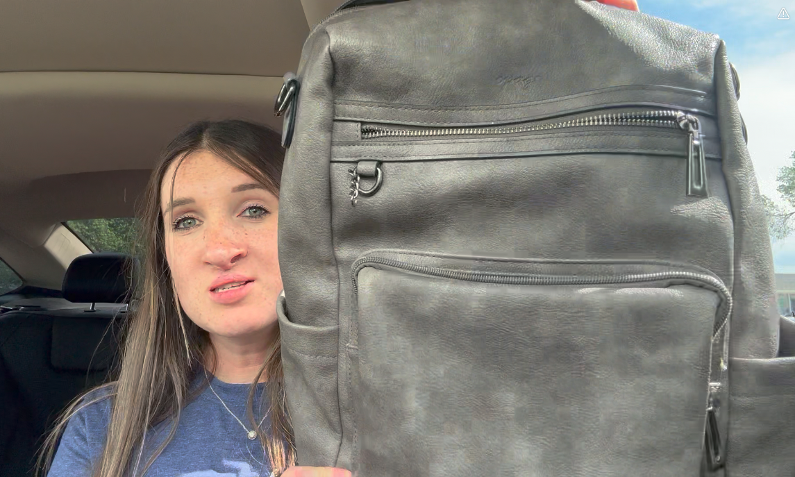 Watch Review of Opage Leather Bag -- Dark Grey color! on Amazon Live