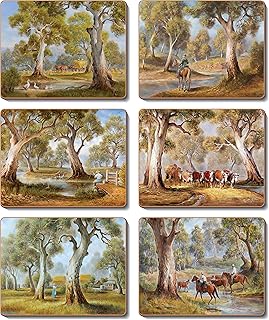 Cinnamon CMC381 Redgum Country Drink Coasters