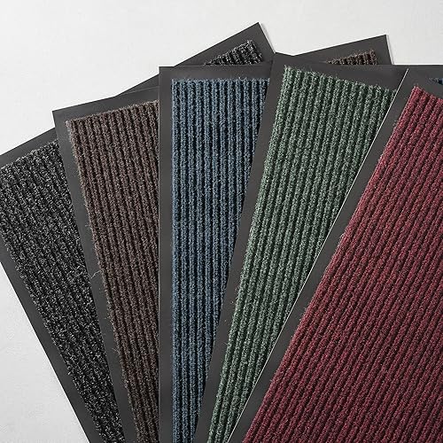 Miniatura 6 de Consolidated Plastics Brush Dry - Tapete para entrada interior y exterior, 3 pies de ancho x 6 pies de largo, color marrón