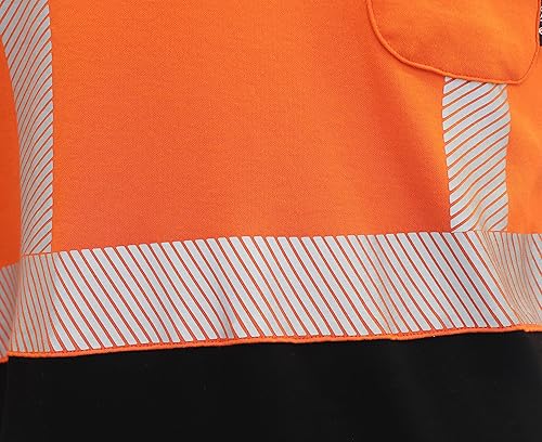 Miniatura 7 de BOCOMAL FR Tee Shirts High VisibilityHi Vis Flame ResistantFire Retardant Shirt 7oz Reflective Hombres Seguridad Camisas