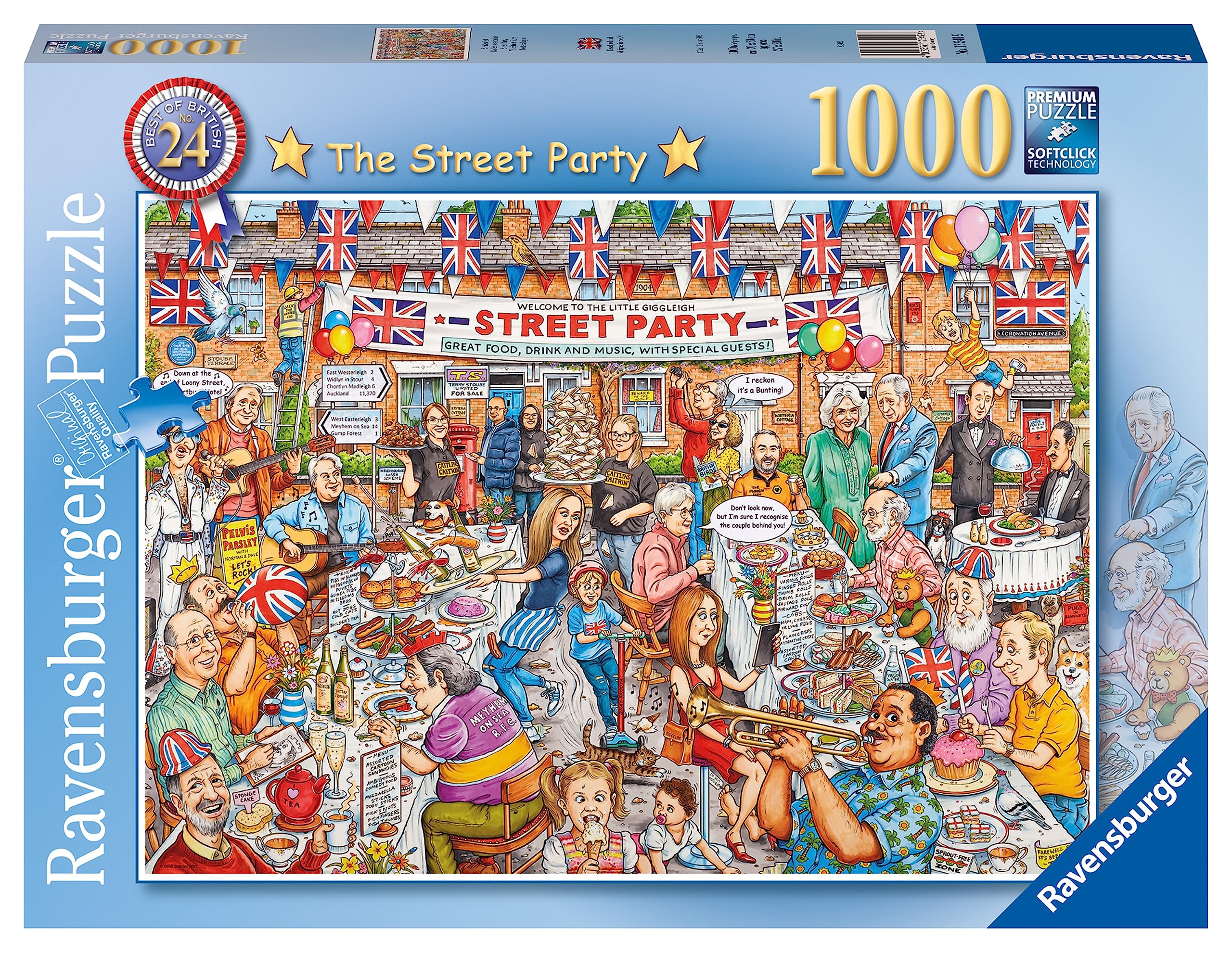 Ravensburger Best of British No.24 The Street Party 1000 Piece Jigsaw Puzzles for Adults and Kids Age 12 Years Up