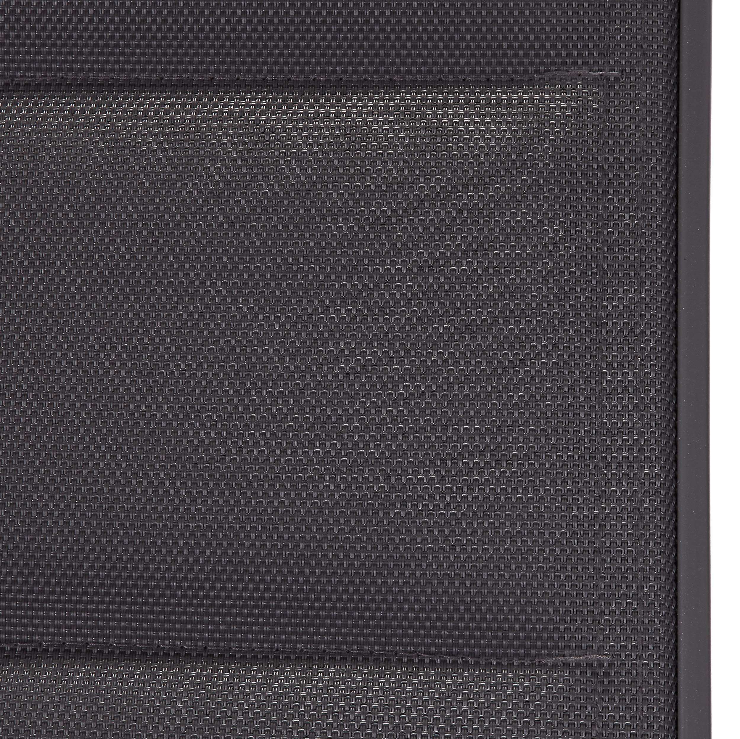BRUBAKER Set de 2 Sillas de Jardín Riva - Respaldo Alto Plegable | Respaldo Regulable en 7 Posiciones - Sillas Plegables - Resistentes a la Intemperie - Gris Plateado