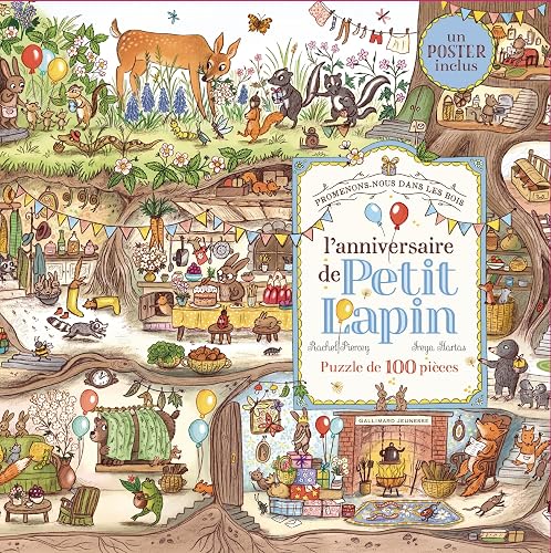 Promenons-nous dans les bois - L'anniversaire de Petit Lapin: Puzzle de 100 pièces