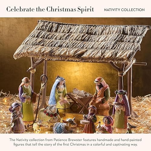 Vista 38 de MACKENZIE-CHILDS Patience Brewster - Figura de Belén de Navidad, decoración del hogar, Frank the Camel