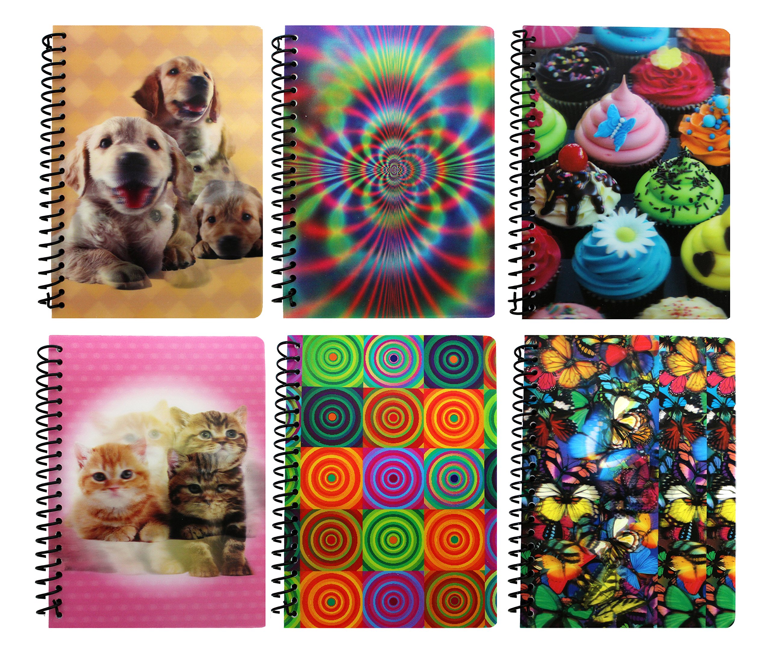 Inkology 1-Subject Spiral Bound Notebook, 5 x 7 Inches, College Ruled, 80 Sheets, Single Notebook, Design Will Vary, 291-8PDQ