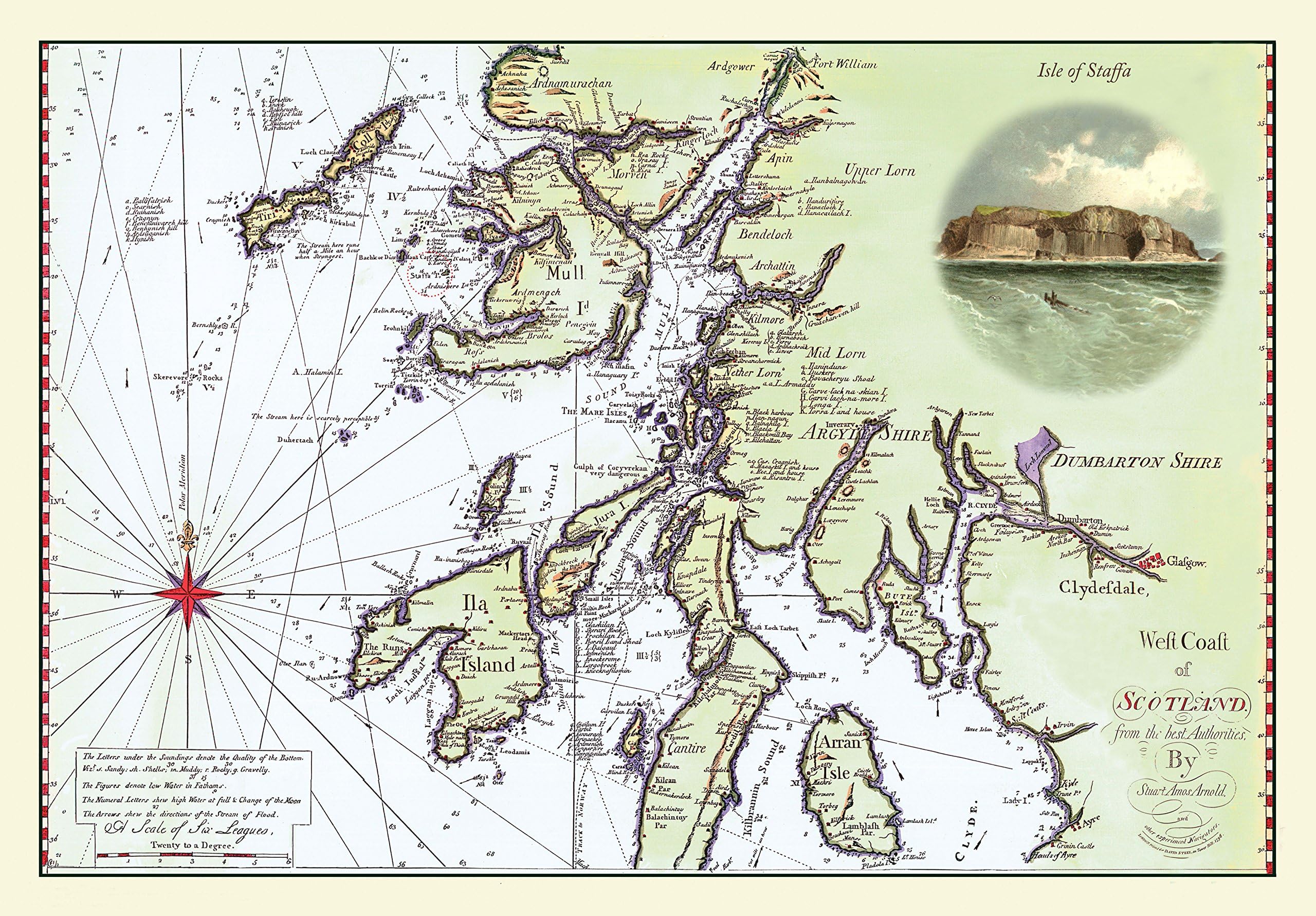 1000 Piece Jigsaw Puzzle - The West Coast of Scotland 1796 - completed size 69cm x 48cm (Approx 27" x 19") 48 HOUR TRACKED DELIVERY UK